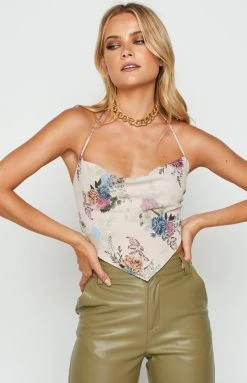 BB Exclusive Sabrina Floral Crop Top