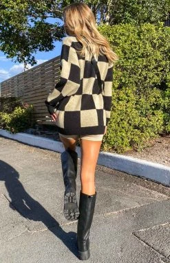 BB Exclusive Outerwear Sabrina Tan Check Jumper