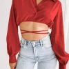 BB Exclusive Tops Saddle Up Crop Red