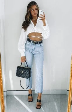 BB Exclusive Saddle Up Crop White