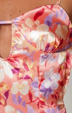 BB Exclusive Saffron Pink Floral Mini Dress 14 BB Exclusive Saffron Pink Floral Mini Dress