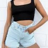 BB Exclusive Safia Black Knit Crop Top