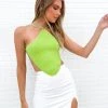 Beginning Boutique Sailing Crop Top Green