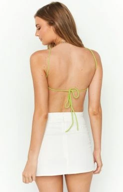 Beginning Boutique Sailing Crop Top Green