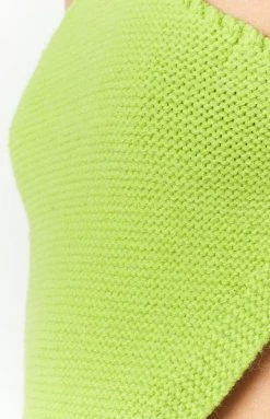 Beginning Boutique Sailing Crop Top Green