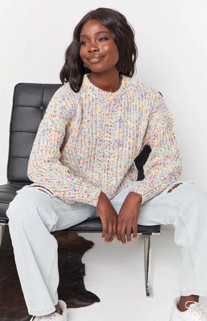 Beginning Boutique San Frandisco Knitted Sweater Multi Outerwear 3 Beginning Boutique San Frandisco Knitted Sweater Multi Outerwear