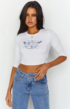 BB Exclusive Sandra White Graphic Tee New 10 BB Exclusive Sandra White Graphic Tee New