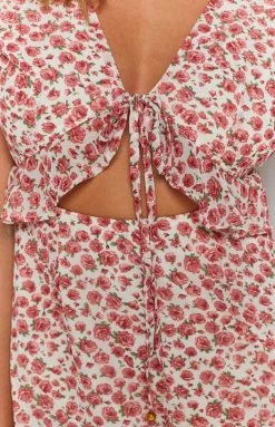 BB Exclusive Santorini Nights Dress White Floral Dresses