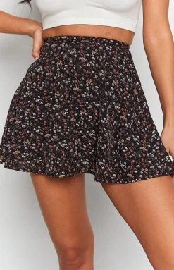 BB Exclusive Bottoms Sasha Flared Skirt Black Ditzy Floral 12 BB Exclusive Bottoms Sasha Flared Skirt Black Ditzy Floral