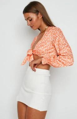 BB Exclusive Savannah Orange Floral Crop Top 21 BB Exclusive Savannah Orange Floral Crop Top