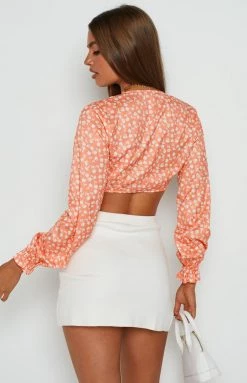 BB Exclusive Savannah Orange Floral Crop Top 23 BB Exclusive Savannah Orange Floral Crop Top
