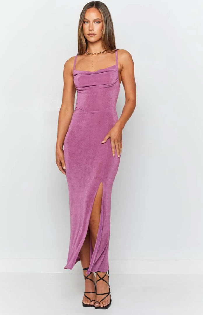 Beginning Boutique Dresses Scenic Midi Dress Purple 4 Beginning Boutique Dresses Scenic Midi Dress Purple