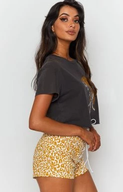 BB Exclusive Schools Out Shorts Leopard Bottoms