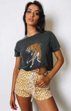 BB Exclusive Schools Out Shorts Leopard Bottoms