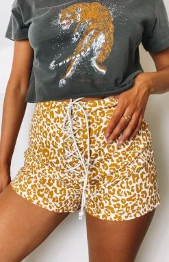 BB Exclusive Schools Out Shorts Leopard Bottoms