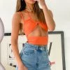BB Exclusive Scout Orange Crop Top