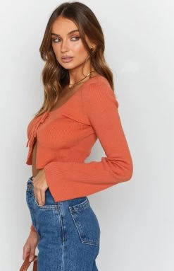 BB Exclusive Selma Knit Crop Apricot