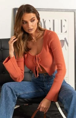 BB Exclusive Selma Knit Crop Apricot