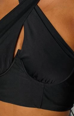 Beginning Boutique Tops Senorita Black Halter Top