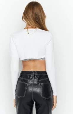 BB Exclusive Tops Senorita White Knit Bolero