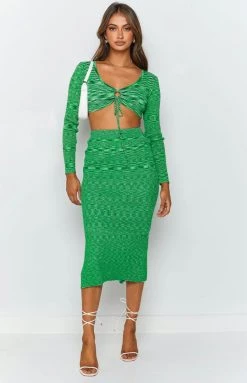 Beginning Boutique Sensation Midi Skirt Green Bottoms 12 Beginning Boutique Sensation Midi Skirt Green Bottoms