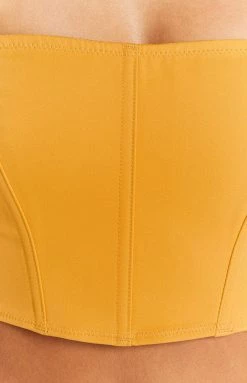 BB Exclusive Serendipity Yellow Strapless Corset Top Tops 13 BB Exclusive Serendipity Yellow Strapless Corset Top Tops