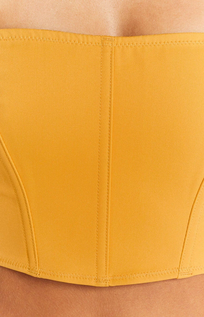 BB Exclusive Serendipity Yellow Strapless Corset Top Tops 6 BB Exclusive Serendipity Yellow Strapless Corset Top Tops