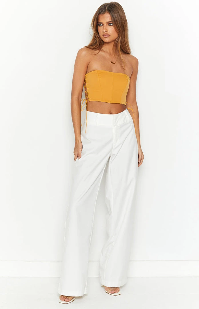 BB Exclusive Serendipity Yellow Strapless Corset Top Tops 5 BB Exclusive Serendipity Yellow Strapless Corset Top Tops