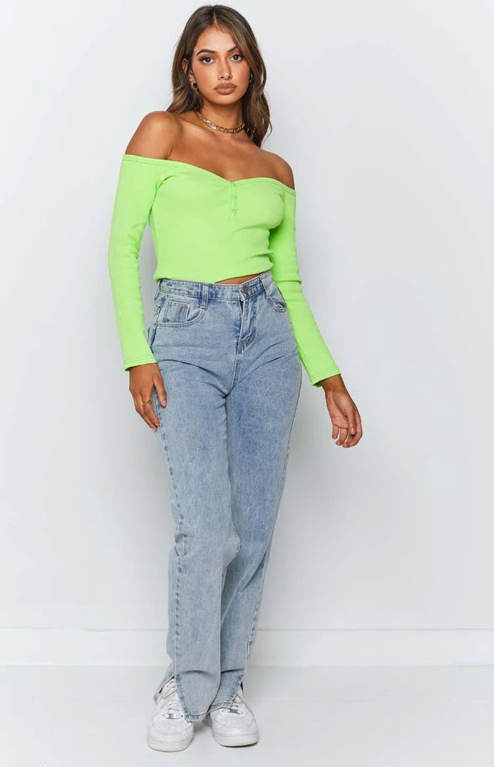 Beginning Boutique Tops Serya Drop Shoulder Top Green 3 Beginning Boutique Tops Serya Drop Shoulder Top Green