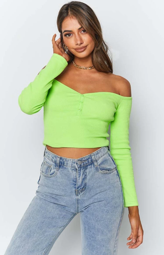 Beginning Boutique Tops Serya Drop Shoulder Top Green 4 Beginning Boutique Tops Serya Drop Shoulder Top Green