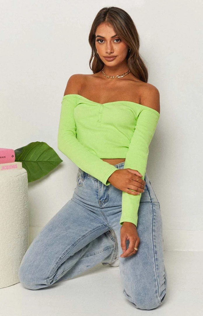 Beginning Boutique Tops Serya Drop Shoulder Top Green 2 Beginning Boutique Tops Serya Drop Shoulder Top Green