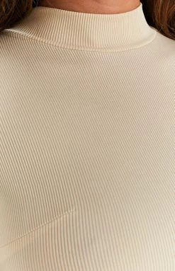 Beginning Boutique Shauna Sand Long Sleeve Top