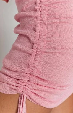 Beginning Boutique Dresses Shelley Side Ruched Mini Dress Pink 16 Beginning Boutique Dresses Shelley Side Ruched Mini Dress Pink