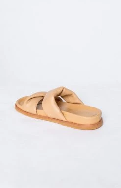 Tony Bianco Henry Slides Honey Nappa