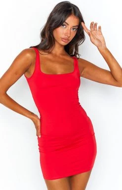 BB Exclusive Sidewalk Red Mini Dress Dresses