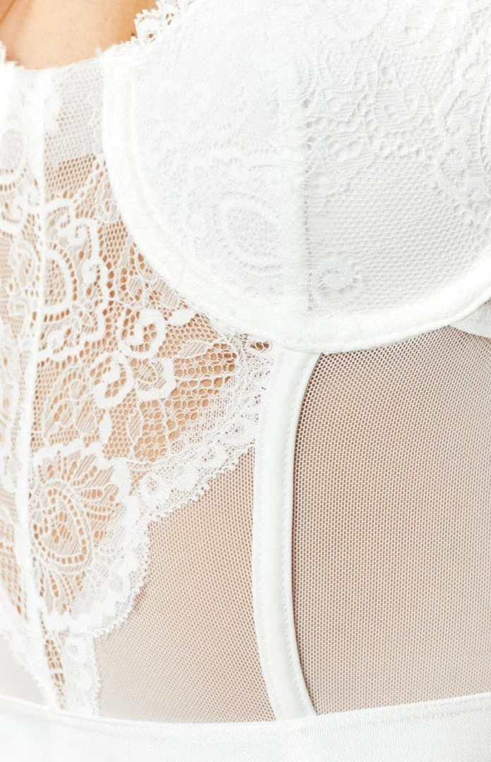 Beginning Boutique Tops Silhouette White Lace Bodysuit 7 Beginning Boutique Tops Silhouette White Lace Bodysuit