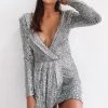 Lioness Make Your Move Mini Dress Silver