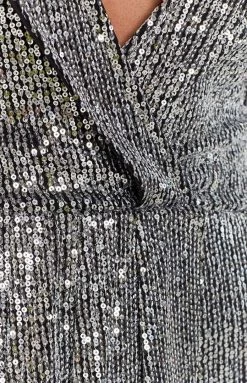 Lioness Make Your Move Mini Dress Silver