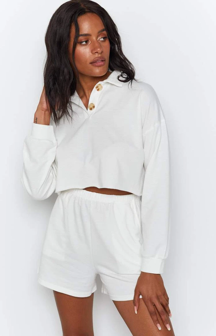 Beginning Boutique Simona Two Piece Lounge Set White 5 Beginning Boutique Simona Two Piece Lounge Set White