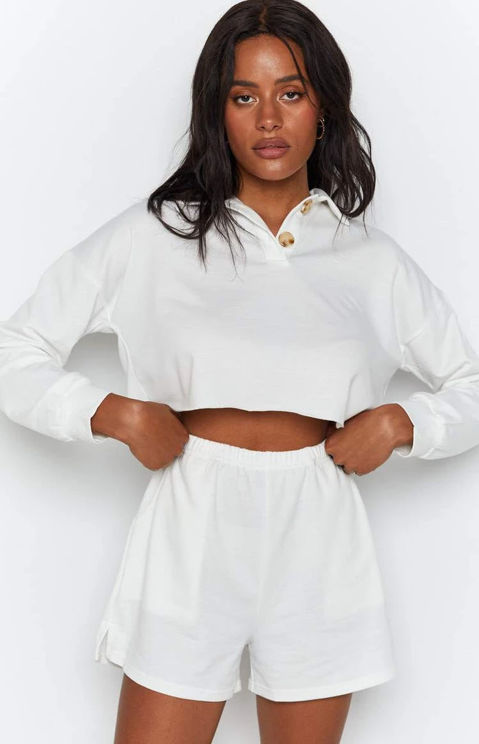 Beginning Boutique Simona Two Piece Lounge Set White 6 Beginning Boutique Simona Two Piece Lounge Set White