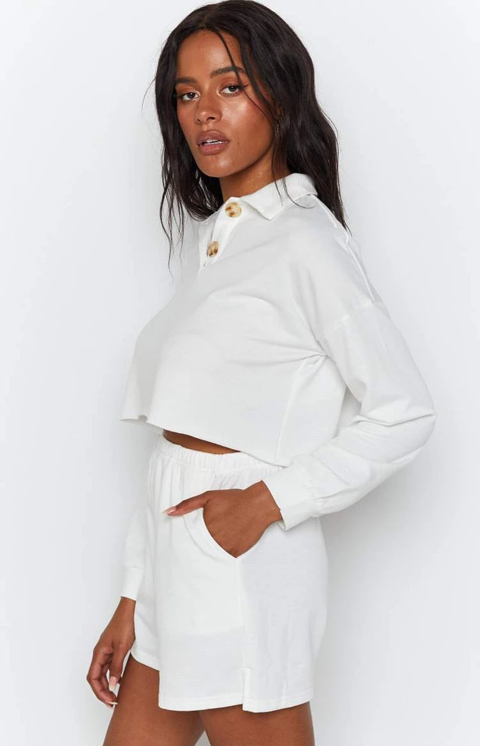 Beginning Boutique Simona Two Piece Lounge Set White 7 Beginning Boutique Simona Two Piece Lounge Set White