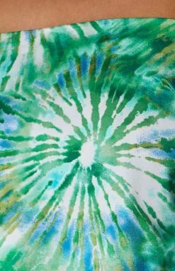 Beginning Boutique Tops Sisha Printed Scarf Top Green