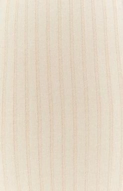 Beginning Boutique Bottoms Sixteen Candles Ribbed Mini Skirt Beige