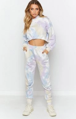 BB Exclusive Skyfall Hoodie Purple Tie Dye Outerwear