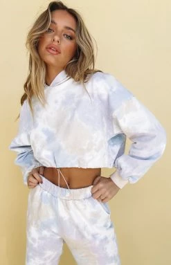 BB Exclusive Skyfall Hoodie Purple Tie Dye Outerwear