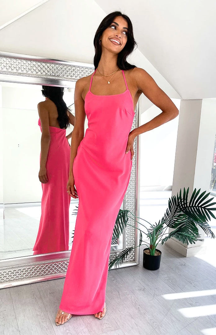 BB Exclusive Skylina Pink Maxi Dress 1 BB Exclusive Skylina Pink Maxi Dress