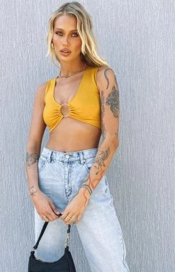 BB Exclusive Sloanne Crop Top Mango