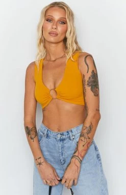 BB Exclusive Sloanne Crop Top Mango