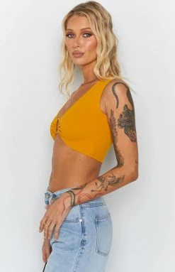 BB Exclusive Sloanne Crop Top Mango