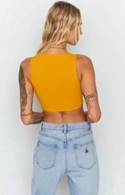 BB Exclusive Sloanne Crop Top Mango